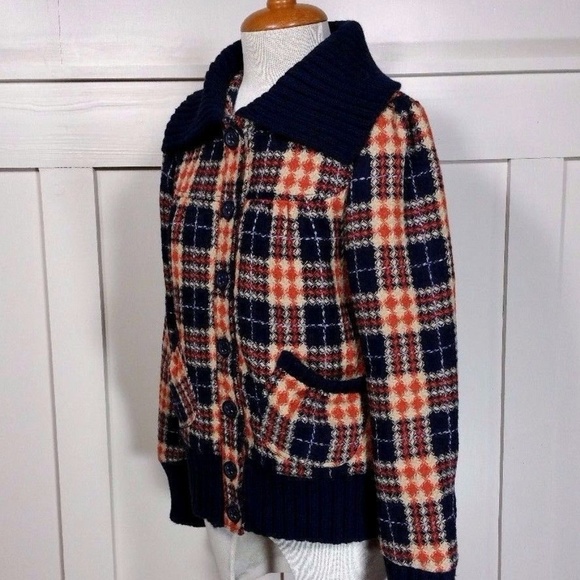 *SOLD* Jack by BB Dakota Knit Plaid Bomber Jacket - Picture 2 of 8